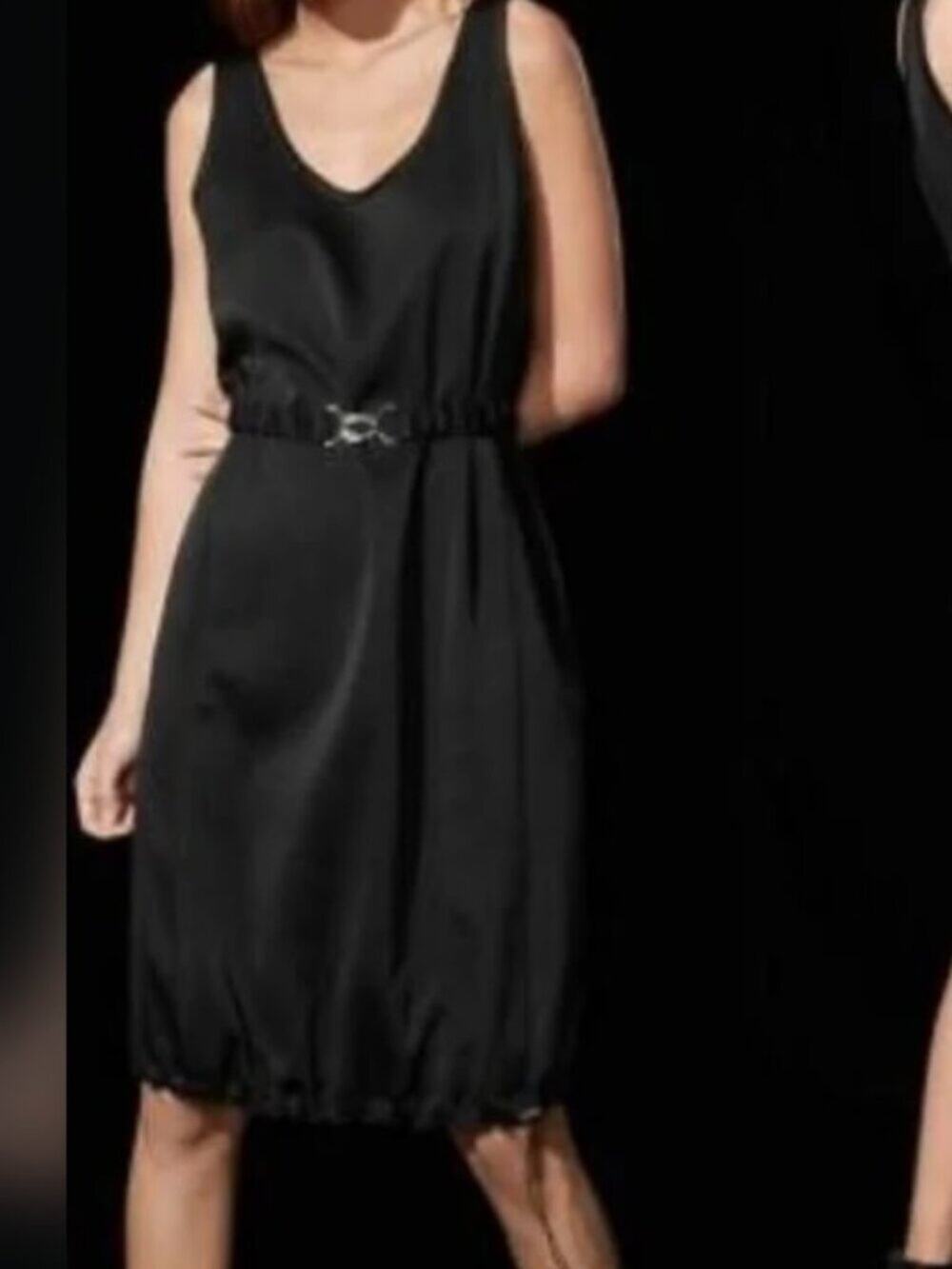 Aritzia Womens Shift Dress Triacetate S Black Babaton Marr Crepe Parachute Set